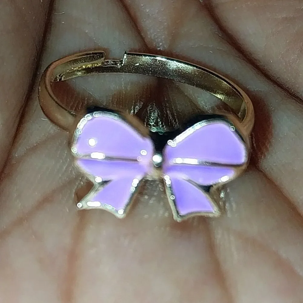 Super cute girls jeweled adjustable ring